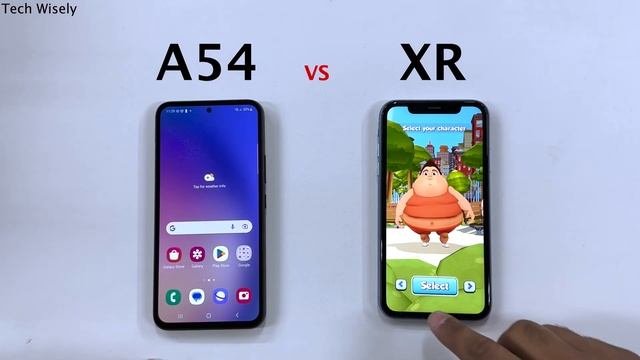 SAMSUNG A54 vs iPhone XR - Speed Test смотреть онлайн