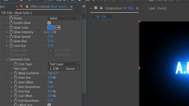 Neon Text Effect - After Effects Tutorial (saber plugin) смотреть онлайн