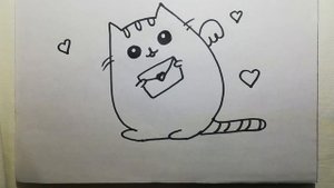 Как нарисовать Котика мелками . How To Draw a Kitty with crayons.