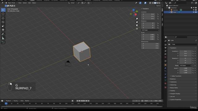 Chapter 2 - Starting with Blender (3.2), Lecture 08- Lecture 02 - The Blender Viewport