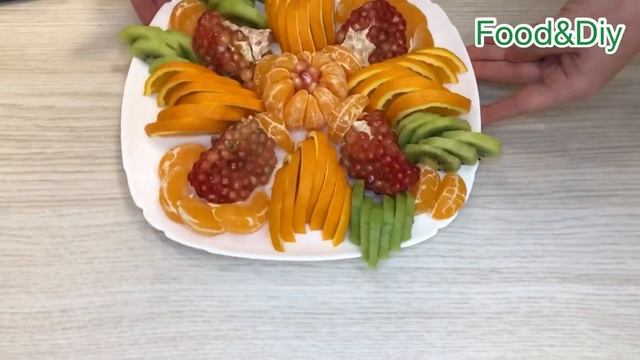 Нарезаем фрукты быстро и красиво/Фруктовая тарелка/Մրգերի արագ և գեղեցիկ ձևավորում