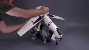 Custom LEGO Republic Dropship! Massive Model Links with AT-TE