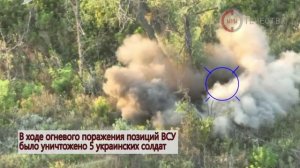 Уничтожение позиций ВСУ на Белогоровском направлении/Strikes at the AFU positions near Belogorovka