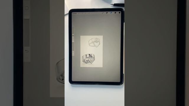 ? Рисуем кольцо от Тиффани. Урок для новичков в рисовании на iPad в Procreate. Эфир вертикальный.