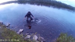 Большая Кумжа на воблер. / Trout fishing. Кумжа на 2.20 кг.