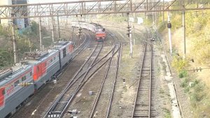 Электропоезд ЭД2Т-0035 сообщением Рязань-1 - Сасово