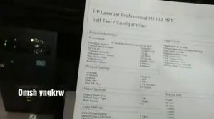Hp laserjet M1132 MFP testprint manual tanpa PC