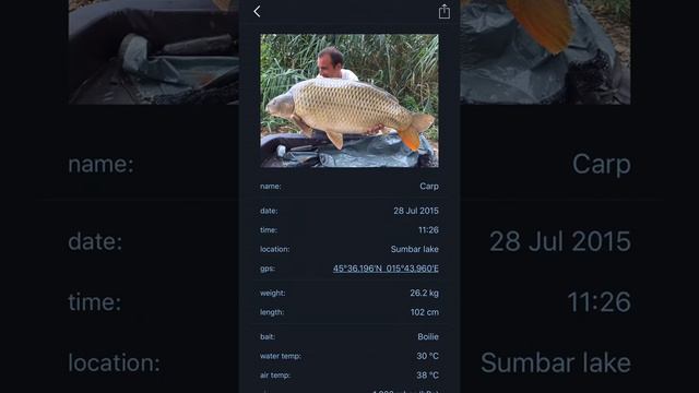 Fishing Calendar App Preview