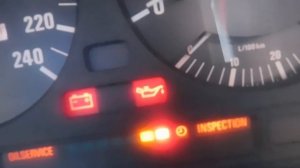 BMW E34 M20B20, проблема с нерабочим тахометром, расходомером, Oil service и Inspection решена)))