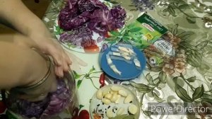 Маринованная краснокочанная капуста. Полезная и очень вкусная.