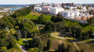 НИЖНИЙ НОВГОРОД. Чкаловская лестница с коптера. Волга.