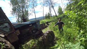 Трактор Т40 спасаем ГАЗ 69