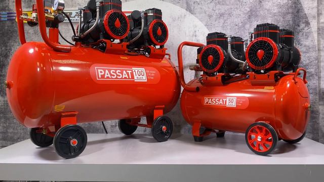 Компрессор с отключаемым электромотором PASSAT-50 и 100 BLACK смотреть онлайн