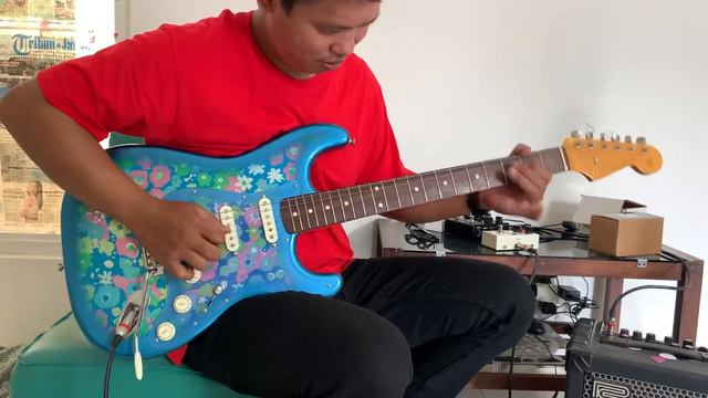 Fender Traditional 60s Stratocaster Blue Flower Japan смотреть онлайн