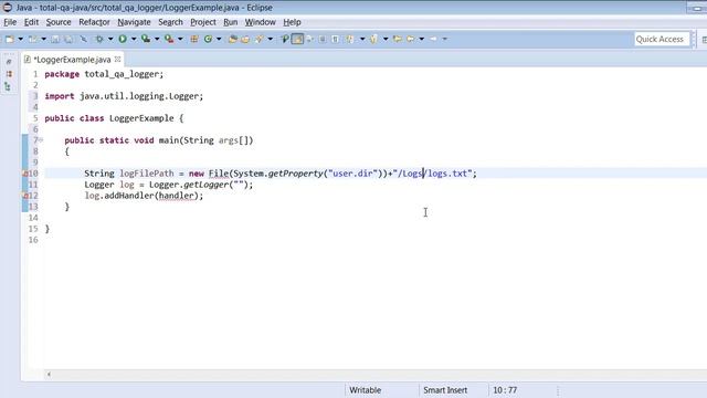 Loggers in Java,Selenium for Beginners смотреть онлайн
