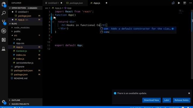 Hooks in Reactjs # 16 | How to use hooks in reactjs | React js Hindi Tutorial |Reactjs for beginner