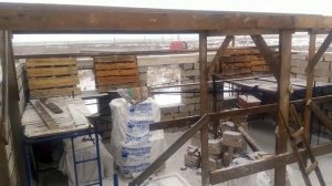 Навес или временная крыша над коробкой дома. Часть №1