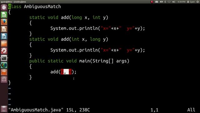 Ambiguity in Method Overloading | Ambiguous Match | Ambiguous Method Invocation | Java