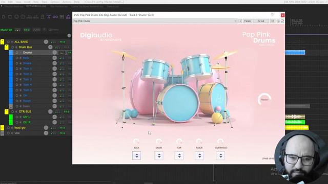Cool New FREE Drum VST Plugin For Pop Punk / Rock - Pop Pink Drums by Hafizh Joys - Review