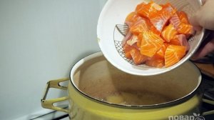 Финский суп с лососем и сливками