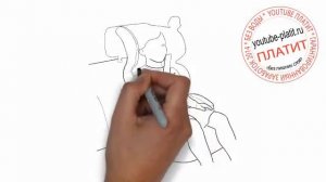 Как нарисовать ребенка в детском кресле