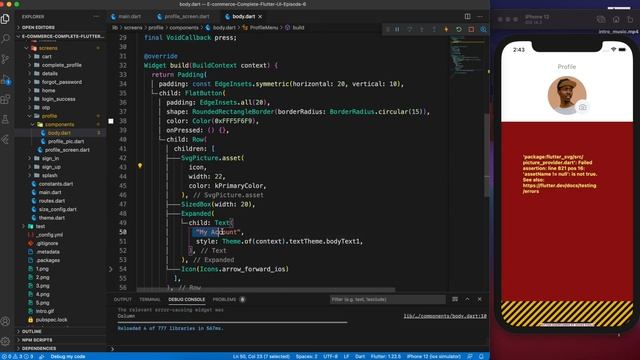 User Profile - Complete E-Commerce App Flutter UI - Ep 7 (The final one) - Speed Code смотреть онлайн