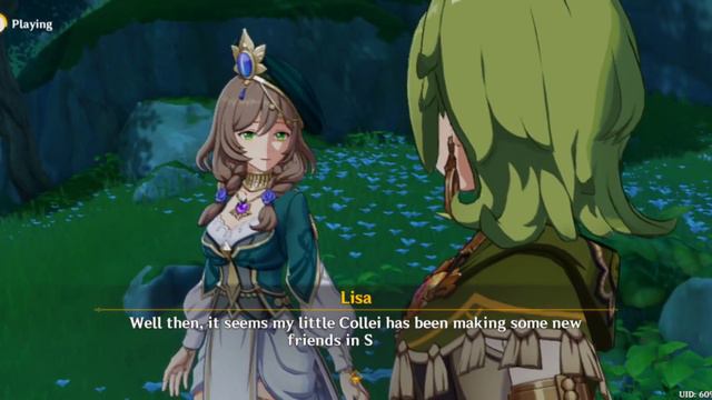 Genshin Impact[KR]: Second Blooming- Lisa at Ghandarvaville w/ Collei