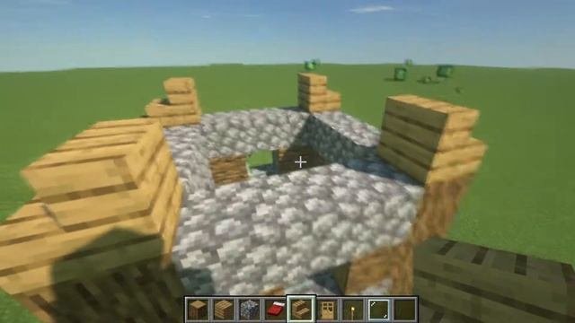 Как построить дом жителя из деревни в Minecraft