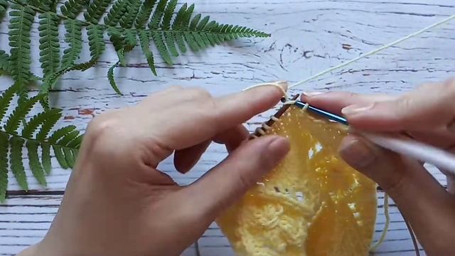 Закрытие петель крючком.