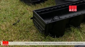 Монтаж системы линейного водоотвода ACO Self Hexaline