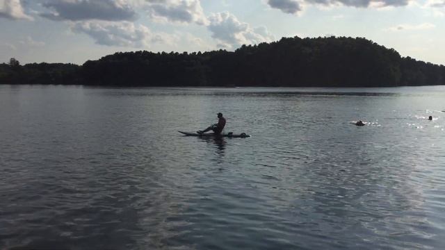Windsurfing board converted to kayak 5 смотреть онлайн