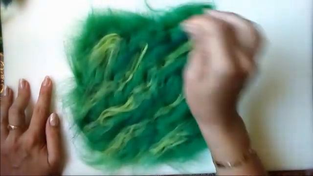 Интересная идея из остатков шерсти. FELTING & ВАЛЯНИЕ смотреть онлайн