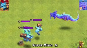 Max Azure Dragon vs All Troops - Clash of Clans