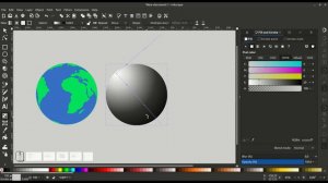 Tutorial for beginners in Inkscape: How to draw the vector planet Earth