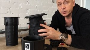 Основные элементы системы регулируемых опор Buzon для устройства террас, фонтанов, отмостки бассейн