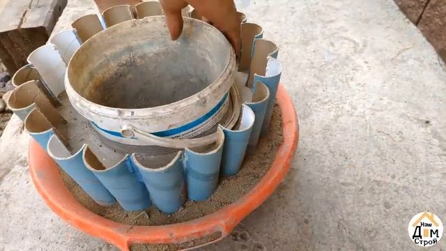 Цветочный горшок из цемента своими руками /Красивые формы для цемента / Как сделать вазон из цемент