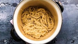 Паста с кабачками в сливочном соусе