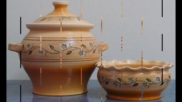 Николаевская посуда ГОНЧАРНАЯ керамика витрина