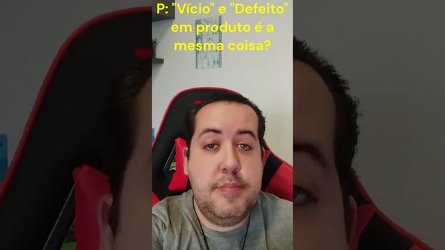 "Vício" e "Defeito" em produto é a mesma coisa???