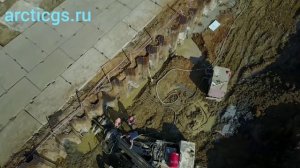 Шпунтовое ограждение.  Шпунт Ларсена с анкеровкой