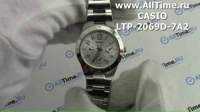 Обзор. Женские наручные часы Casio LTP-2069D-7A2 смотреть онлайн