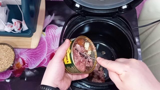 Как приготовить перловку с тушёнкой в мультиварке Redmond. Вкусная перловая каша с мясом