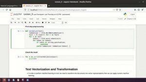 Lesson 9 Text Vectorization and Transformation