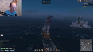 Онлайн-игра про пиратов и парусные корабли "World of Sea Battle" | Постстрим c платформы Trovo