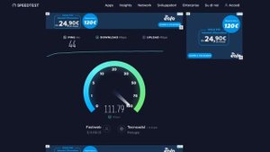 Speedtest Postemobile Casa WEB - ZTE MF286D (Mod. Firmware Elisa) - B7+B3 - RETE WIND 09/2021