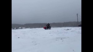 ИЖ Планета с люлькой по снегу. Лучший мотоцикл всех времен.