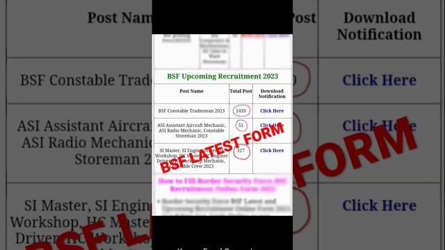 BSF??? latest form online #applynow??? #shortvideo  Kumar Excel Computer