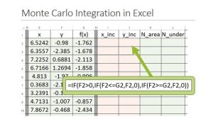 monte carlo integration with excel