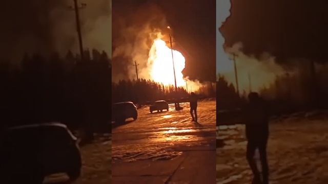 На границе ХМАО взорвался газопровод