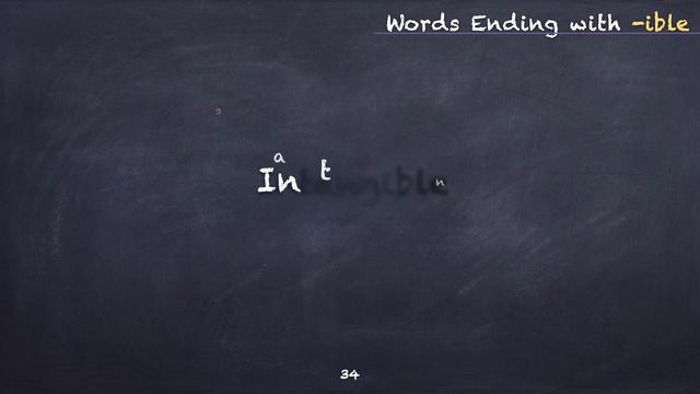 Words Ending with -ible